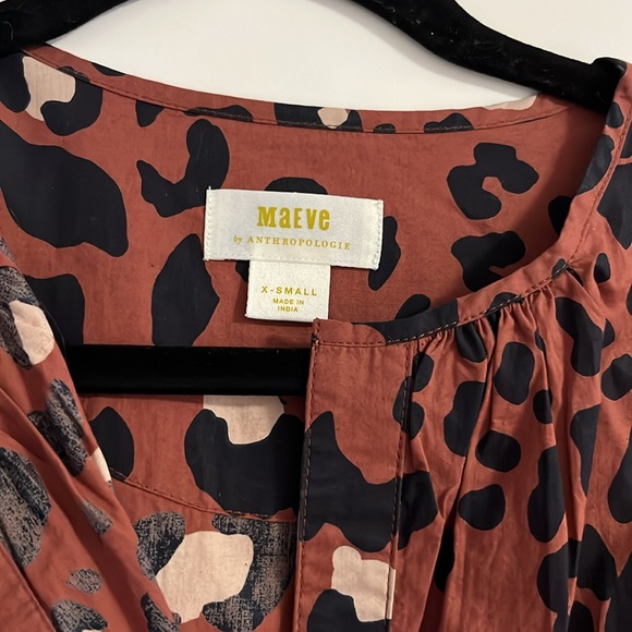 EUC Anthropologie Somerset dress in leopard print - Picture 2 of 5